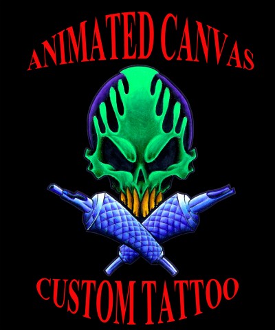 Animated Canvas Custom Tattoo Logo